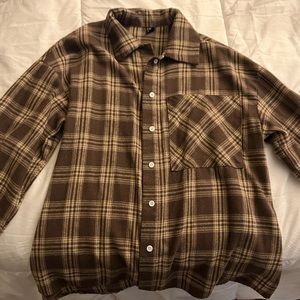 Brown flannel